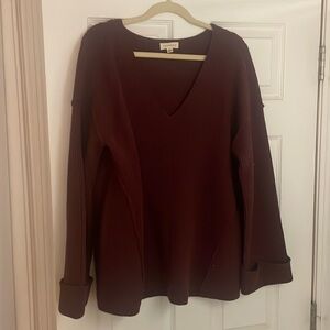 Burgundy sweater